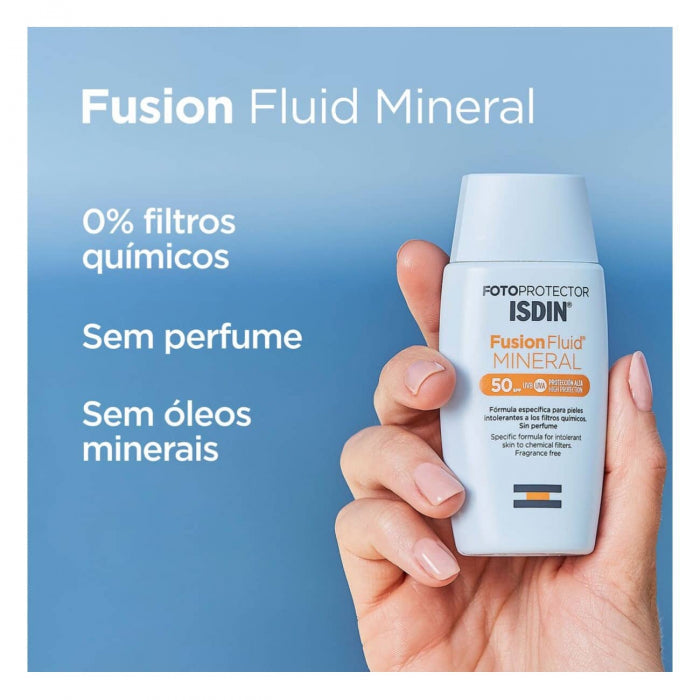 Isdin Fotoprotetor Fusion FPS 50 Fluido Solar Mineral 50ml