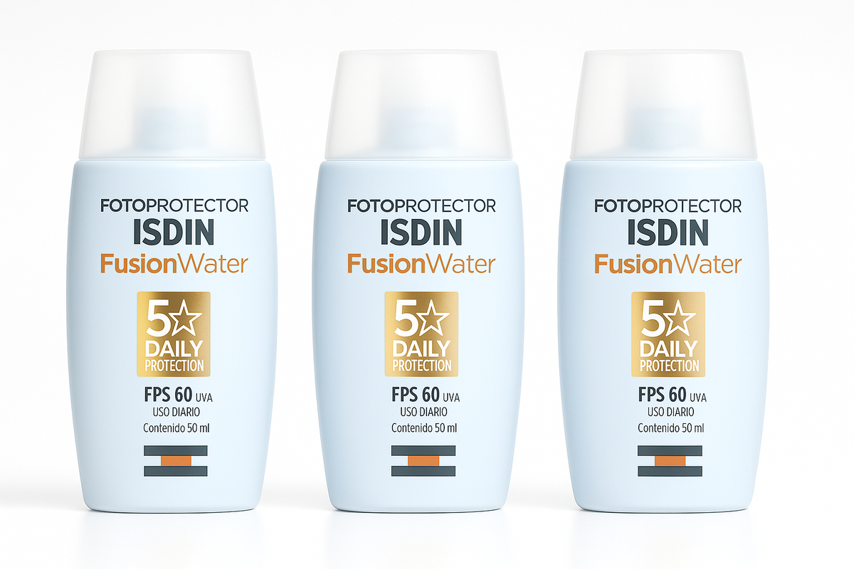 Kit com 3 Unidades Isdin Fusion Water 5 Stars 50ml