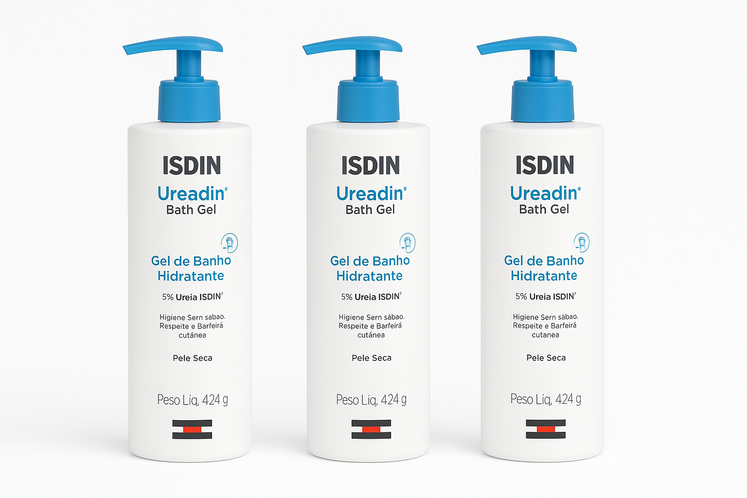 Kit com 3 Unidades – Gel de Banho 424g